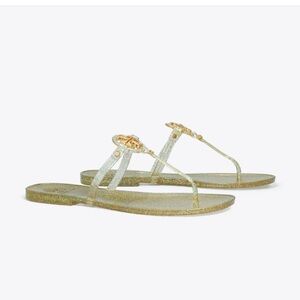 Gently worn Tory Burch jelly sandals, 2024 spring collection